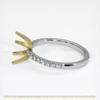 18K Yellow & White Pave Ring Setting Image