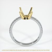 18K Yellow & White Pave Ring Setting Image