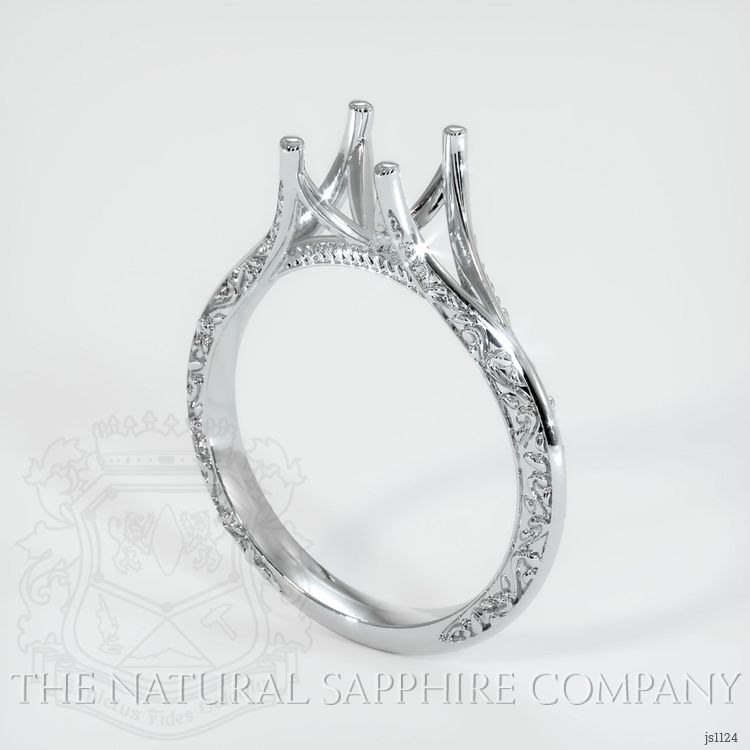 Platinum 950 Antique Style Ring Setting