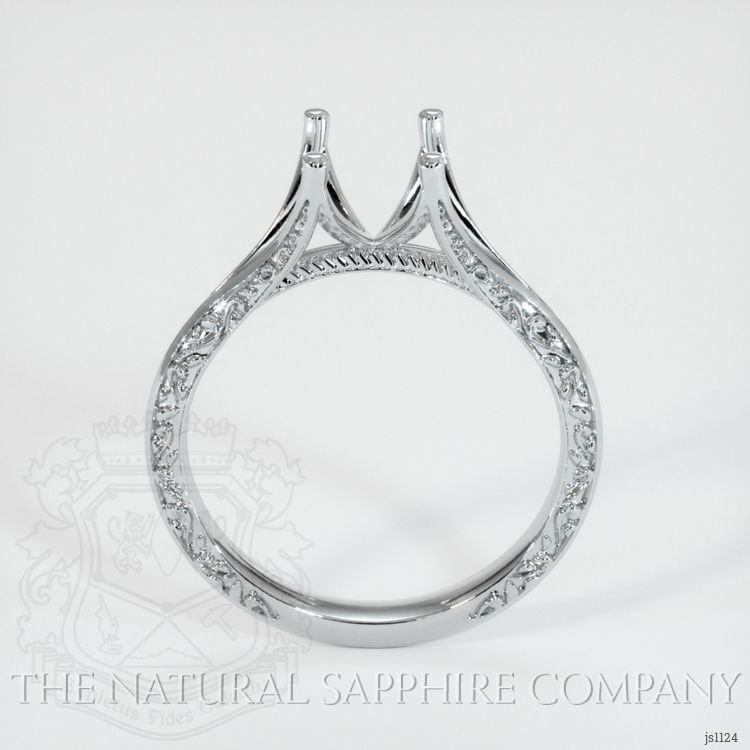 Platinum 950 Antique Style Ring Setting