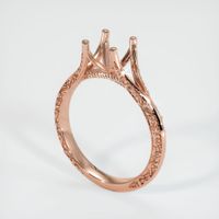 14K Rose Gold Antique Style Ring Setting Video