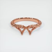 14K Rose Gold Antique Style Ring Setting Image