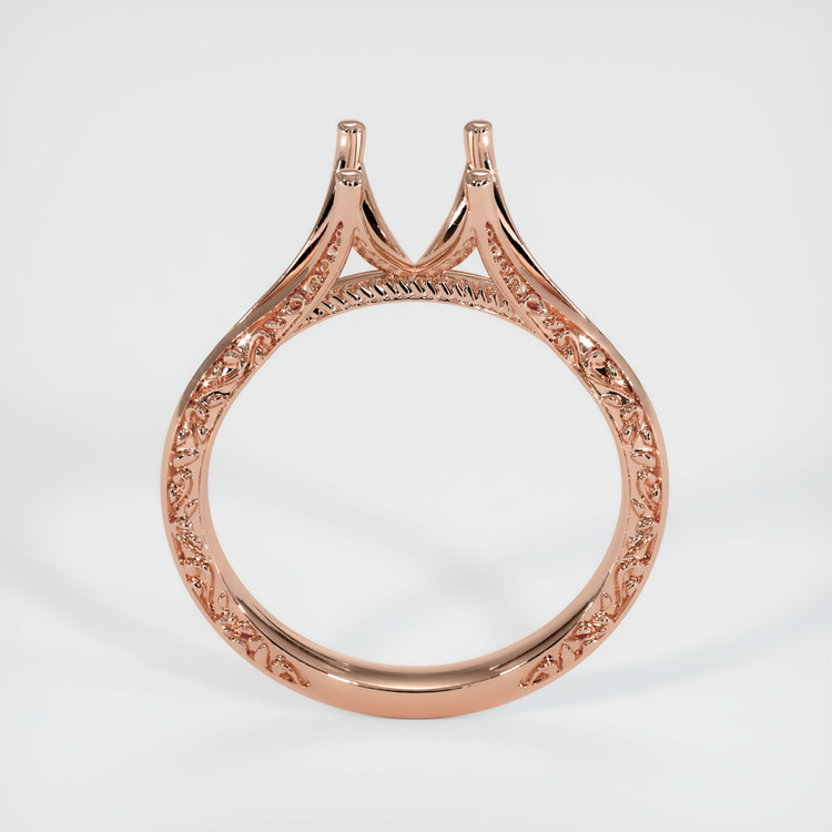 14K Rose Gold Antique Style Ring Setting
