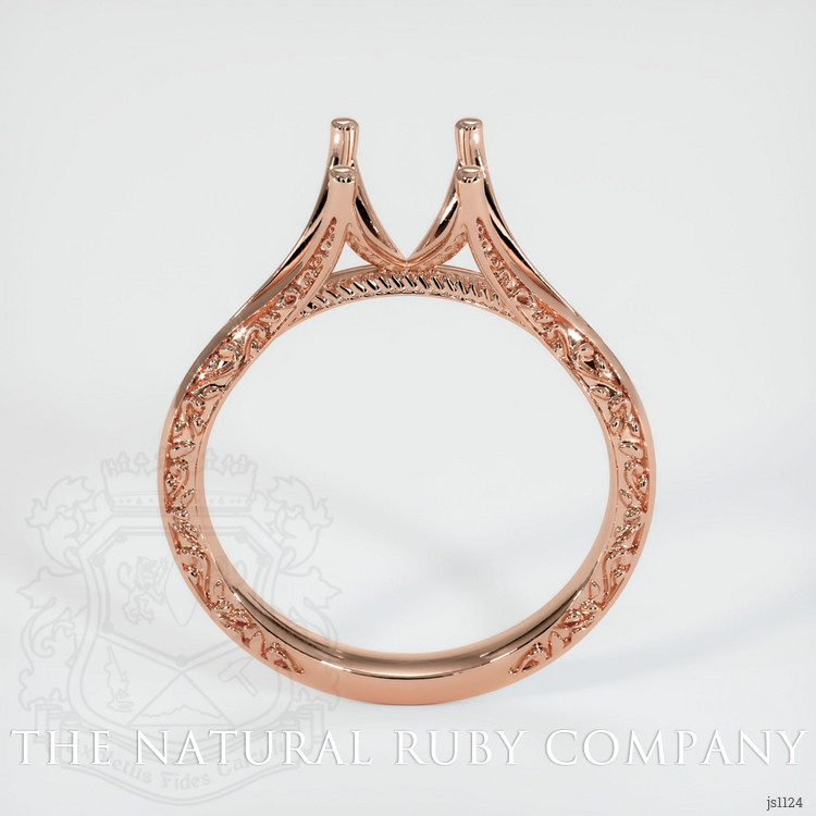 14K Rose Gold Antique Style Ring Setting