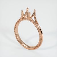 18K Rose Gold Antique Style Ring Setting Video