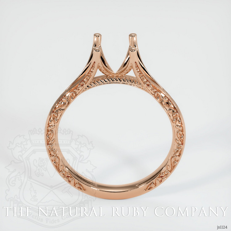 18K Rose Gold Antique Style Ring Setting