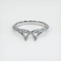 10K White Gold Antique Style Ring Setting Image