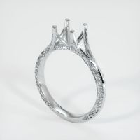 18K White Gold Antique Style Ring Setting Video
