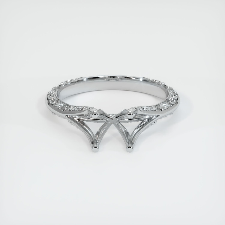 18K White Gold Antique Style Ring Setting