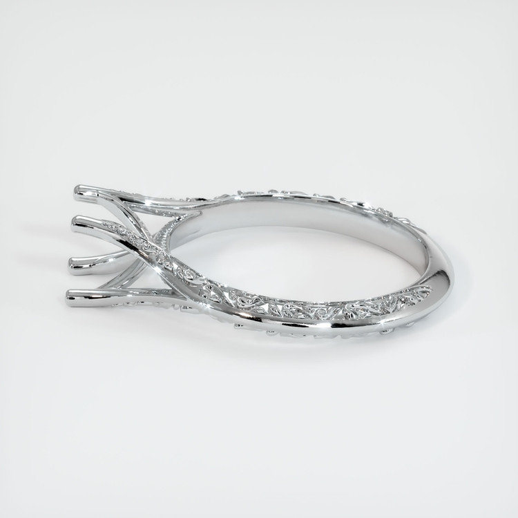 18K White Gold Antique Style Ring Setting