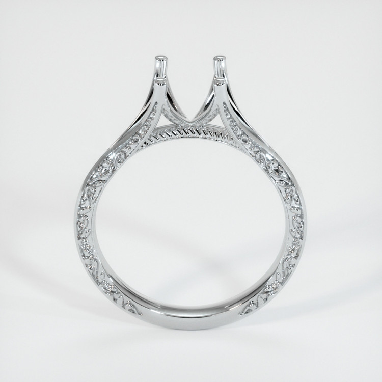 18K White Gold Antique Style Ring Setting