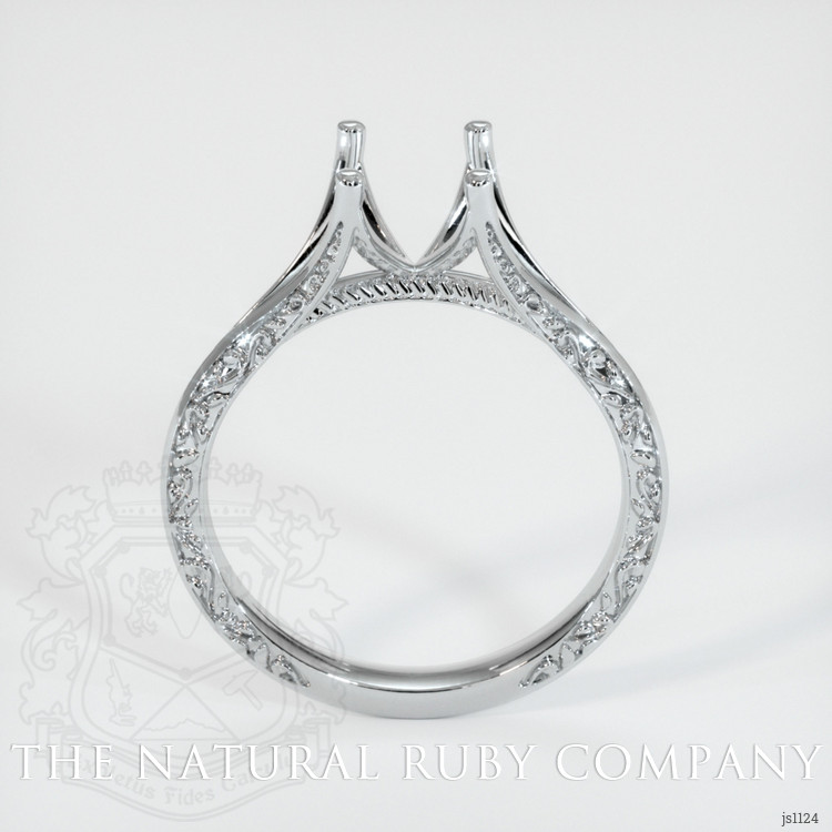 18K White Gold Antique Style Ring Setting