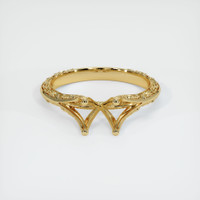 10K Yellow Gold Antique Style Ring Setting Image