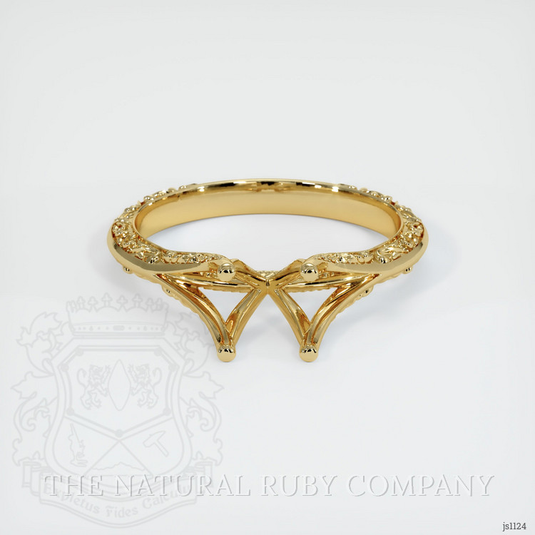 10K Yellow Gold Antique Style Ring Setting