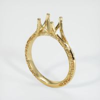 14K Yellow Gold Antique Style Ring Setting Video