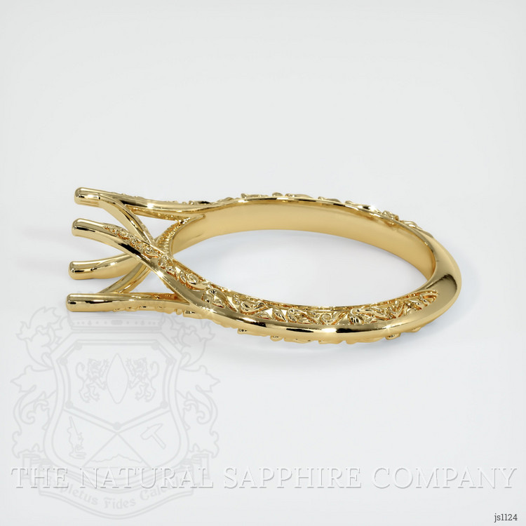 14K Yellow Gold Antique Style Ring Setting