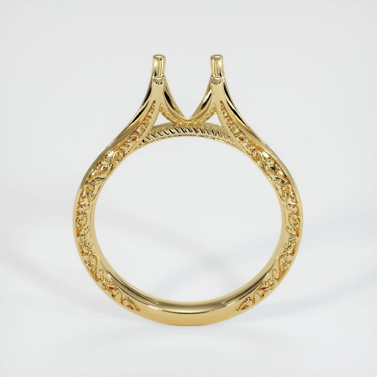 14K Yellow Gold Antique Style Ring Setting