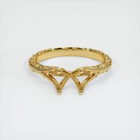 18K Yellow Gold Antique Style Ring Setting Image