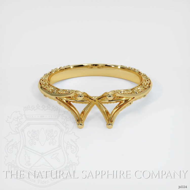 18K Yellow Gold Antique Style Ring Setting