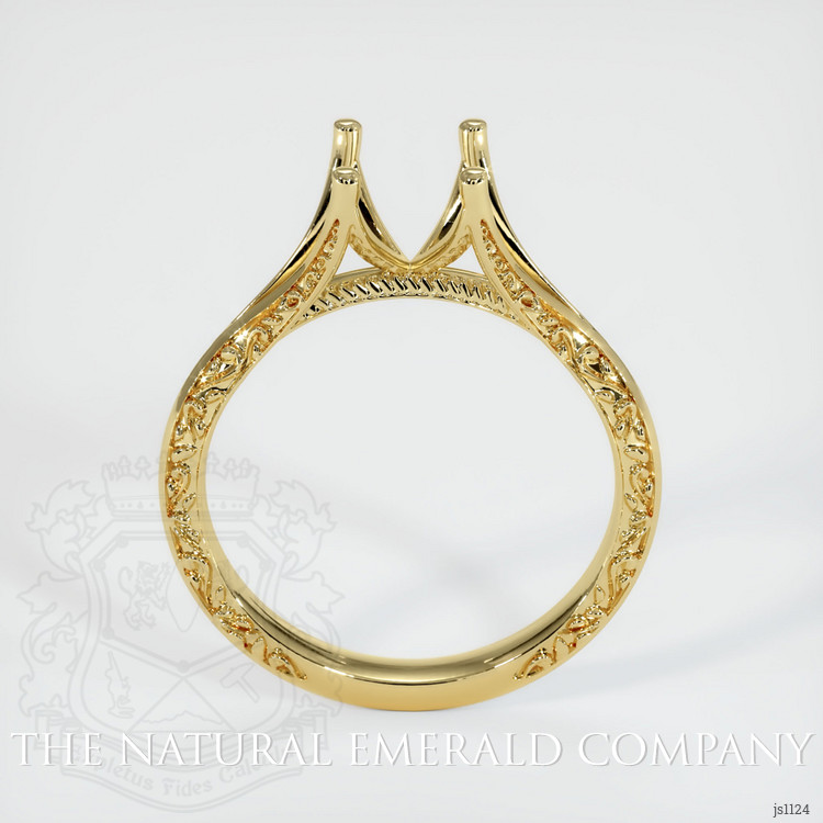 18K Yellow Gold Antique Style Ring Setting