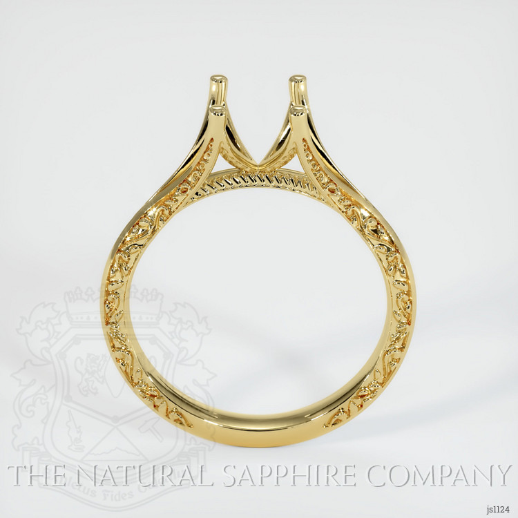18K Yellow Gold Antique Style Ring Setting
