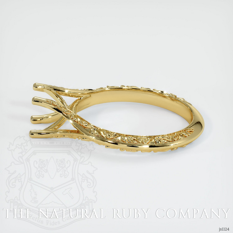 18K Yellow Gold Antique Style Ring Setting