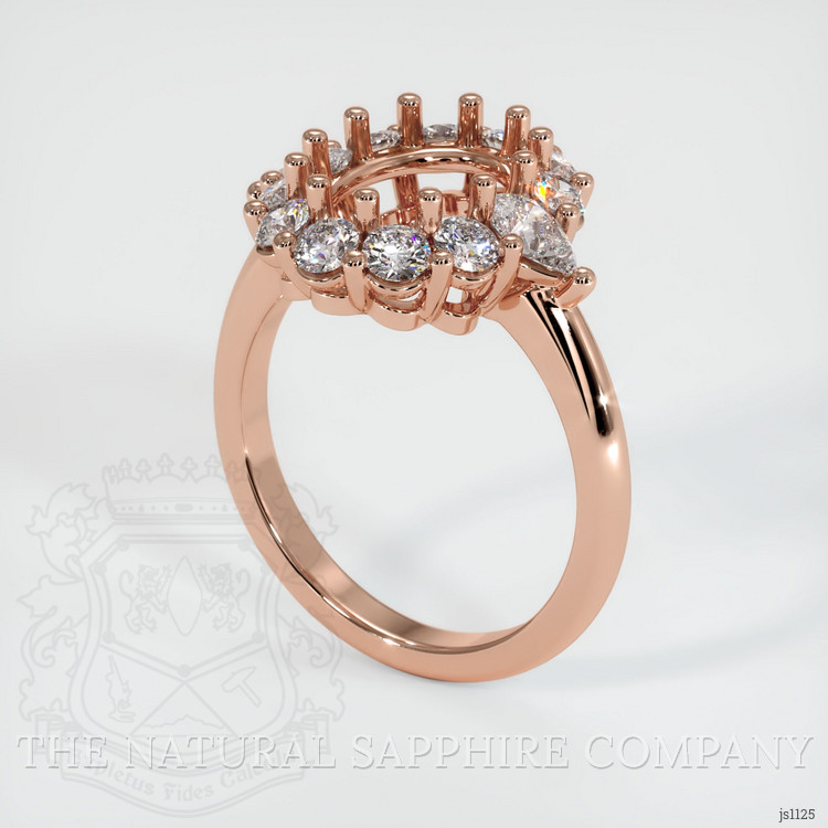 14K Rose Gold Antique Style Ring Setting