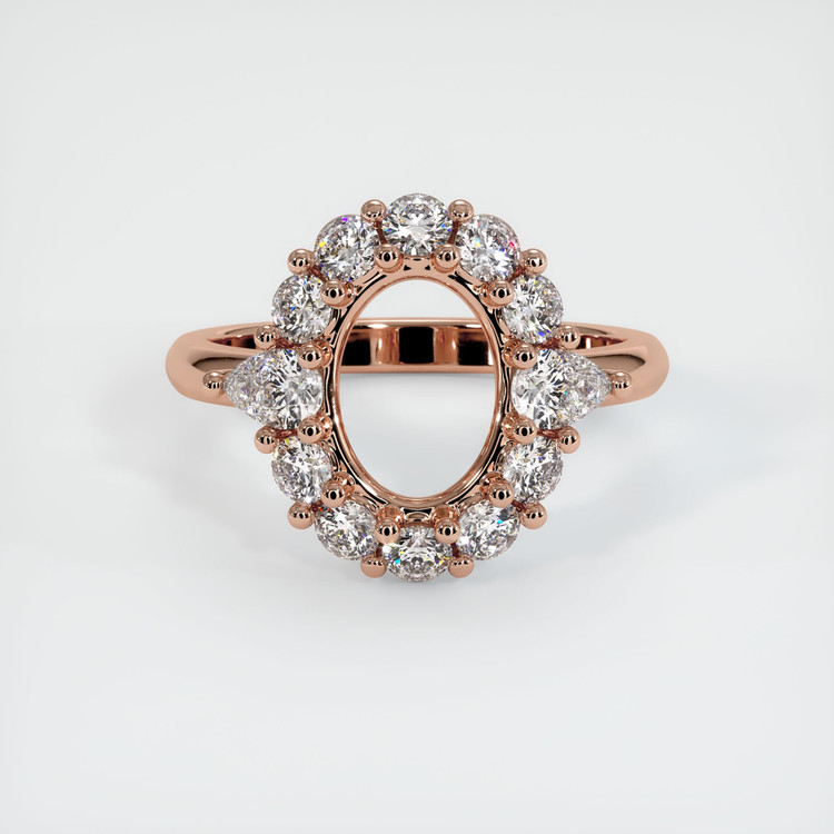14K Rose Gold Antique Style Ring Setting