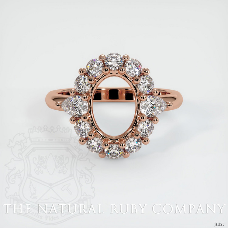 14K Rose Gold Antique Style Ring Setting