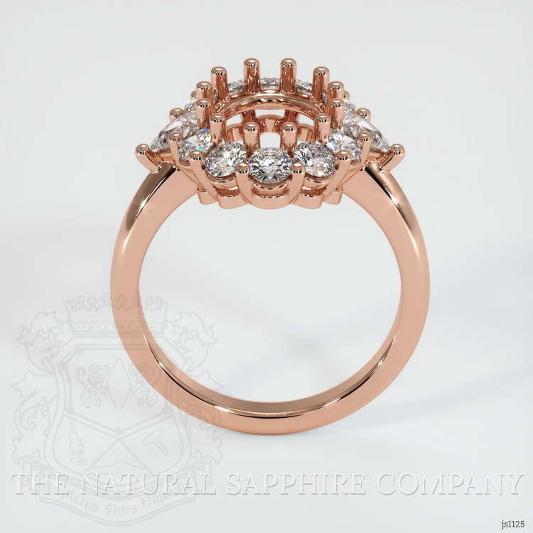 14K Rose Gold Antique Style Ring Setting