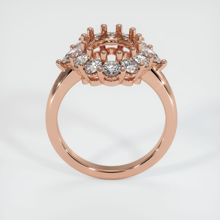 14K Rose Gold Antique Style Ring Setting