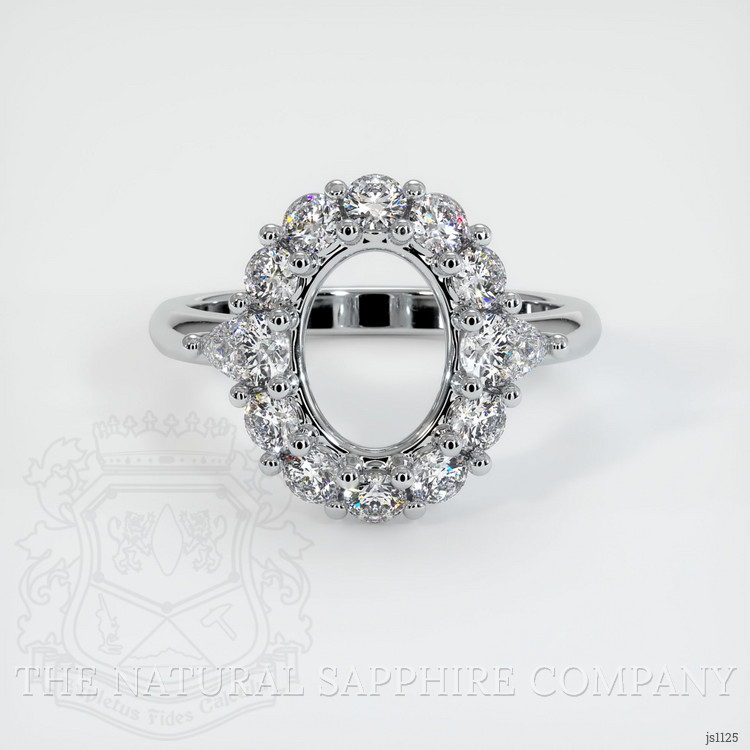 10K White Gold Antique Style Ring Setting