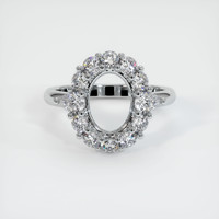 14K White Gold Antique Style Ring Setting Image