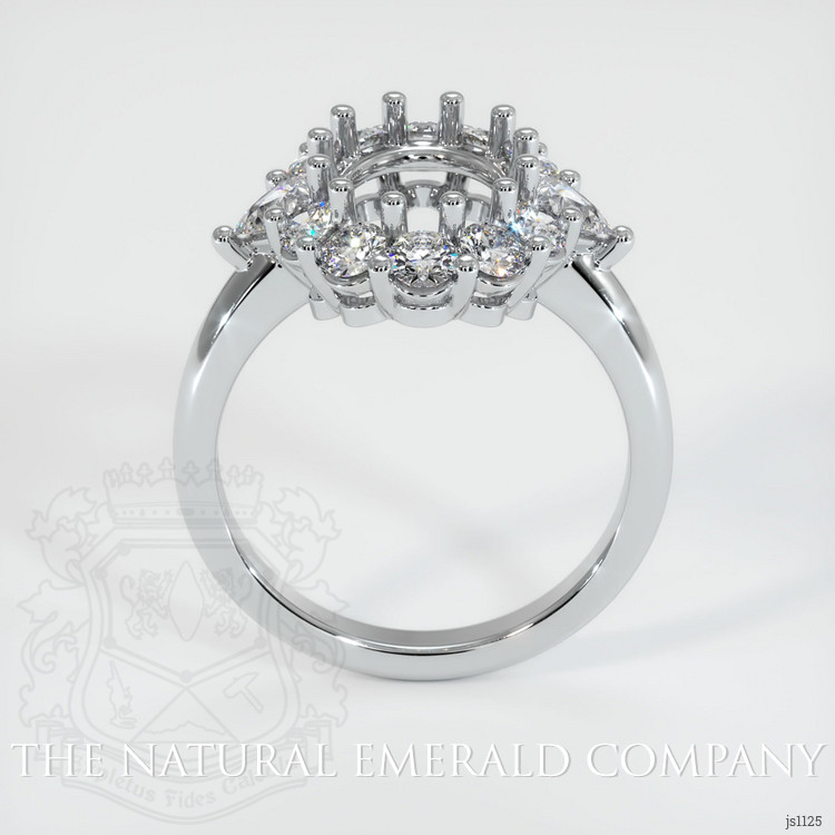 18K White Gold Antique Style Ring Setting