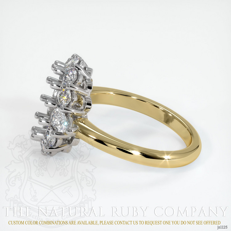 14K White & Yellow Antique Style Ring Setting