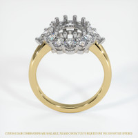 14K White & Yellow Antique Style Ring Setting Image