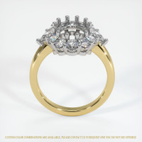 18K White & Yellow Antique Style Ring Setting Image