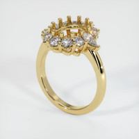 14K Yellow Gold Antique Style Ring Setting Video