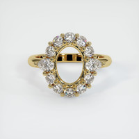 14K Yellow Gold Antique Style Ring Setting Image