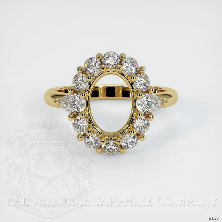 14K Yellow Gold Antique Style Ring Setting