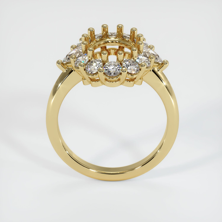 14K Yellow Gold Antique Style Ring Setting