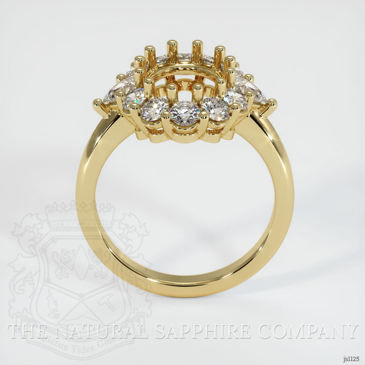 14K Yellow Gold Antique Style Ring Setting