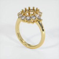 18K Yellow Gold Antique Style Ring Setting Video