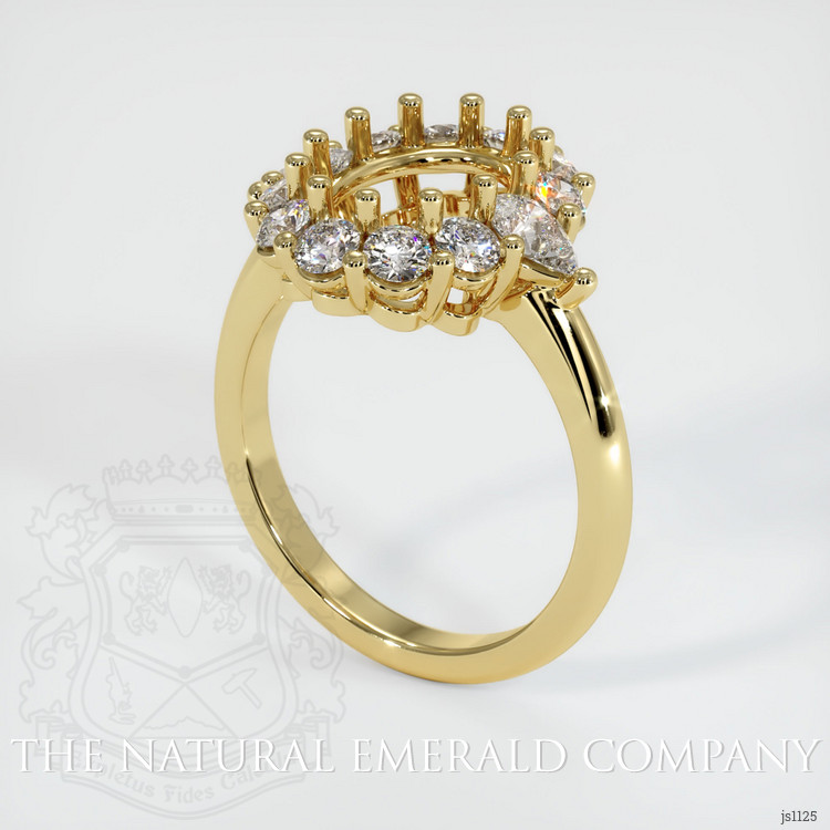 18K Yellow Gold Antique Style Ring Setting