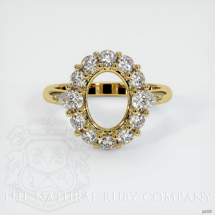 18K Yellow Gold Antique Style Ring Setting