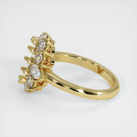 18K Yellow Gold Antique Style Ring Setting Image