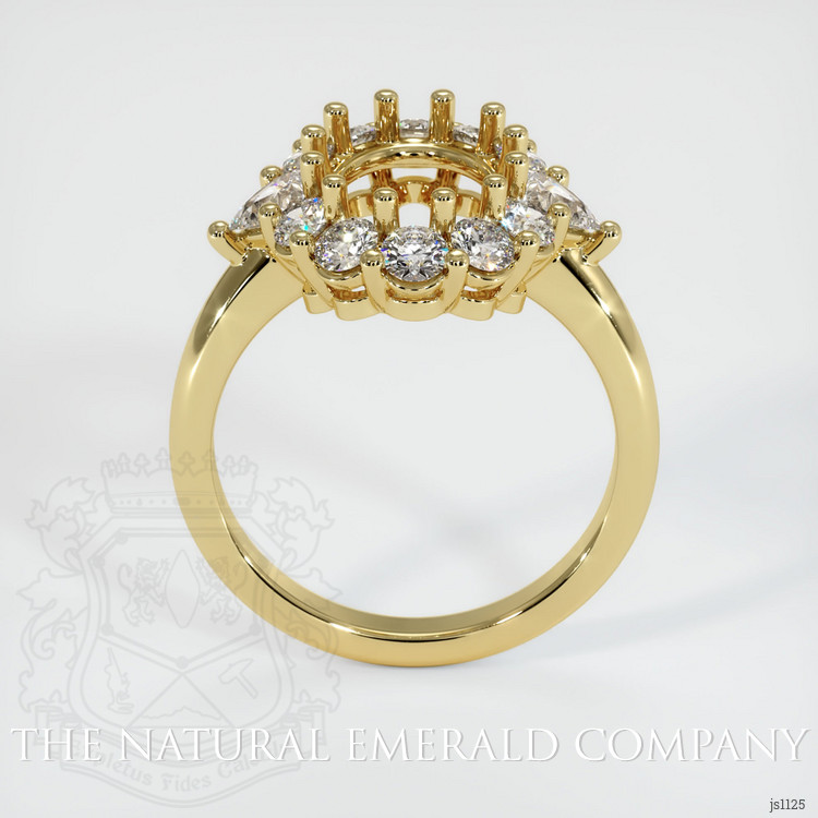 18K Yellow Gold Antique Style Ring Setting