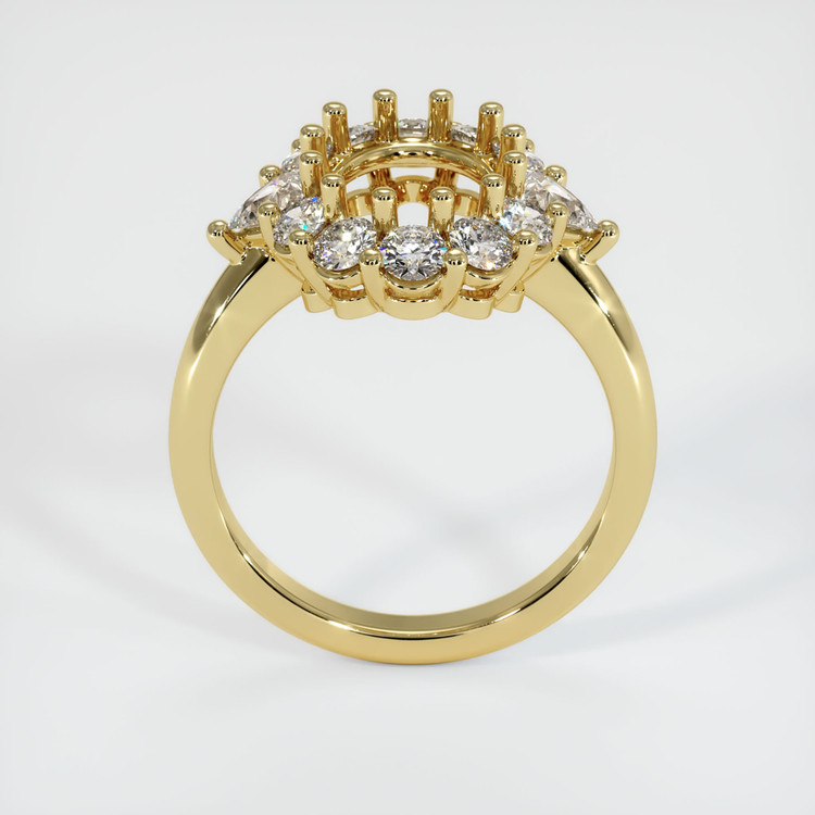 18K Yellow Gold Antique Style Ring Setting