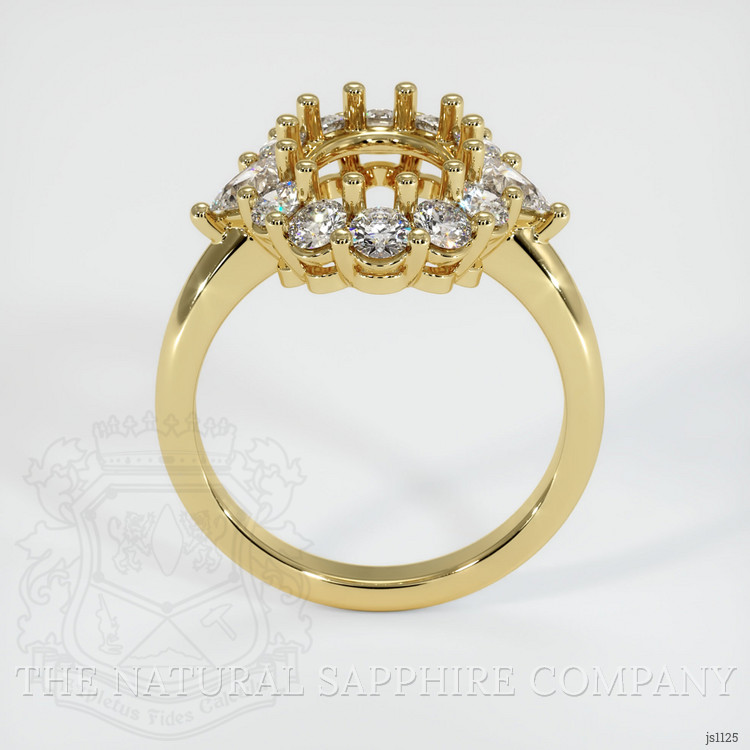 18K Yellow Gold Antique Style Ring Setting