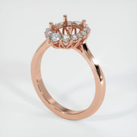14K Rose Gold Antique Style Ring Setting Video